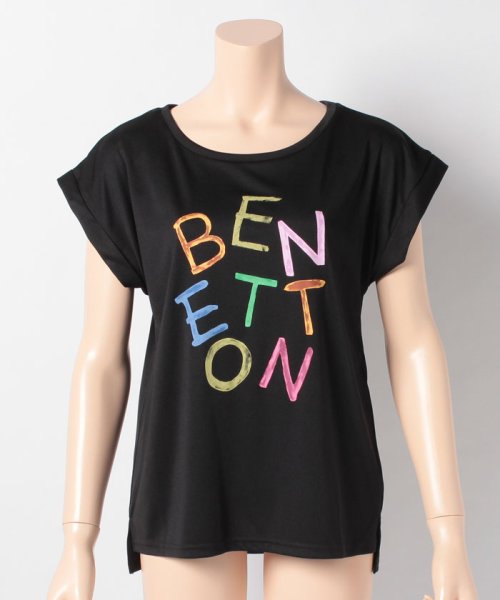 BENETTON (women)(ベネトン（レディース）)/ベネトンカラフルロゴ半袖ラッシュTシャツ・ラッシュガード（UV加工UPF50＋）/img15