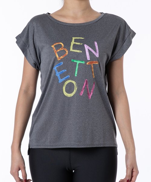 BENETTON (women)(ベネトン（レディース）)/ベネトンカラフルロゴ半袖ラッシュTシャツ・ラッシュガード（UV加工UPF50＋）/img20