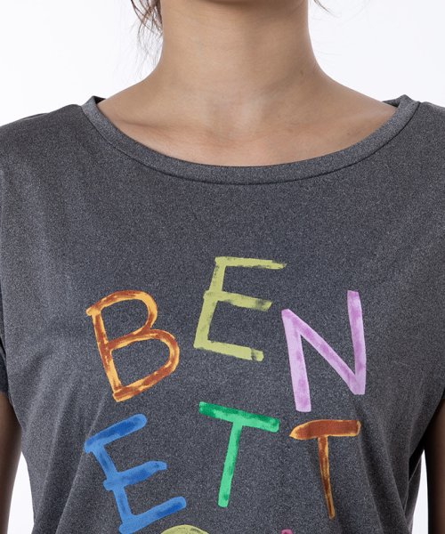 BENETTON (women)(ベネトン（レディース）)/ベネトンカラフルロゴ半袖ラッシュTシャツ・ラッシュガード（UV加工UPF50＋）/img24