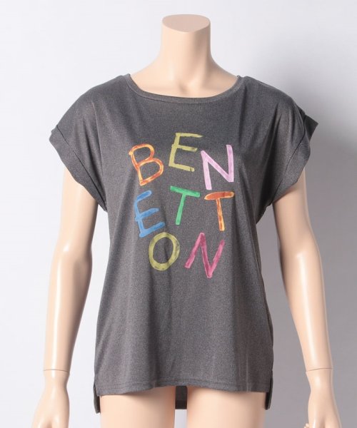 BENETTON (women)(ベネトン（レディース）)/ベネトンカラフルロゴ半袖ラッシュTシャツ・ラッシュガード（UV加工UPF50＋）/img25
