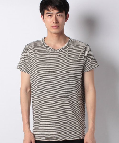 BENETTON (mens)(ベネトン（メンズ）)/リネン混ボーダー半袖Tシャツ・カットソー/img27