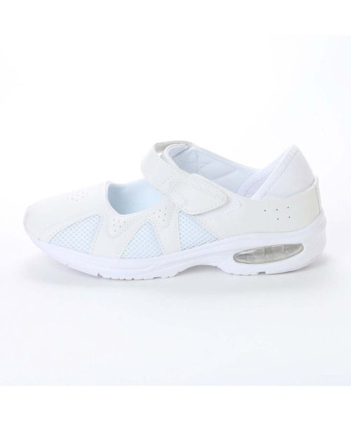 エンジェルフィット Angel Fit ナースシューズ 甲ベルクロバンドメッシュ素材 エアクッション入り カップインソール 2way Af Whi エンジェルフィット Angel Fit Magaseek