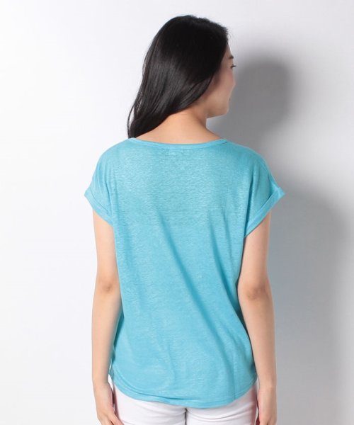 BENETTON (women)(ベネトン（レディース）)/リネンラウンドネックフレンチスリーブ半袖Tシャツ・カットソー/img44