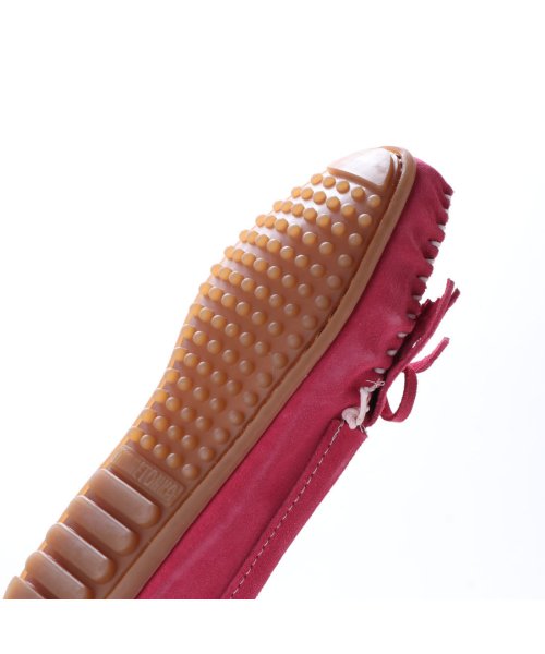 ミネトンカ Minnetonka Kilty Suede Moccasin Shoes ピンク ミネトンカ Minnetonka Magaseek