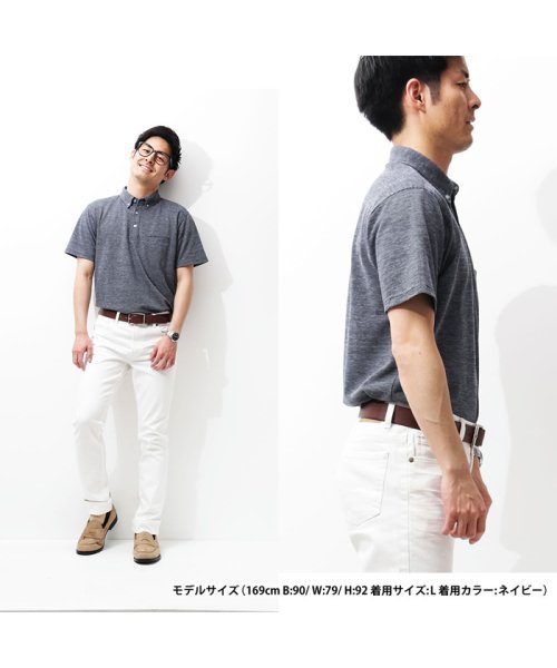 MAC HOUSE(men)(マックハウス（メンズ）)/Navy デオクリア ポロシャツ MH/03627SS/img18