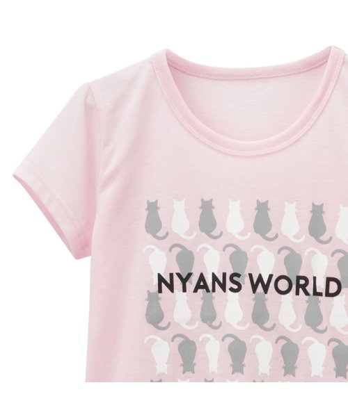 MAC HOUSE(kid's)(マックハウス（キッズ）)/Nyans World ガールズ Tシャツルームセット MH/NW756G/img01