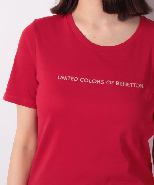 BENETTON (women)(ベネトン（レディース）)/ロゴクルーネック半袖Tシャツ・カットソー/img38