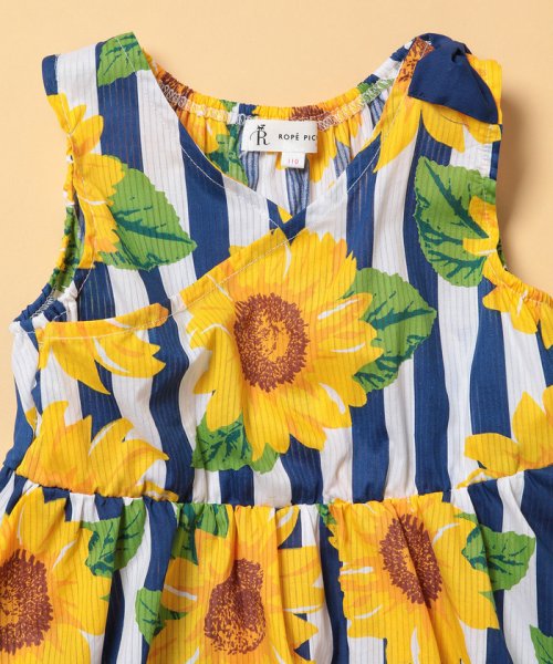 セール Rope Picnic Kids ひまわりプリントワンピース ロぺピクニックキッズ Rope Picnic Kids Magaseek