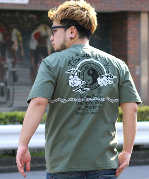 MARUKAWA(大きいサイズのマルカワ)/【T&C】タウンアンドカントリー 大きいサイズ 半袖 プリント Tシャツ T&Cサーフデザイン/img01
