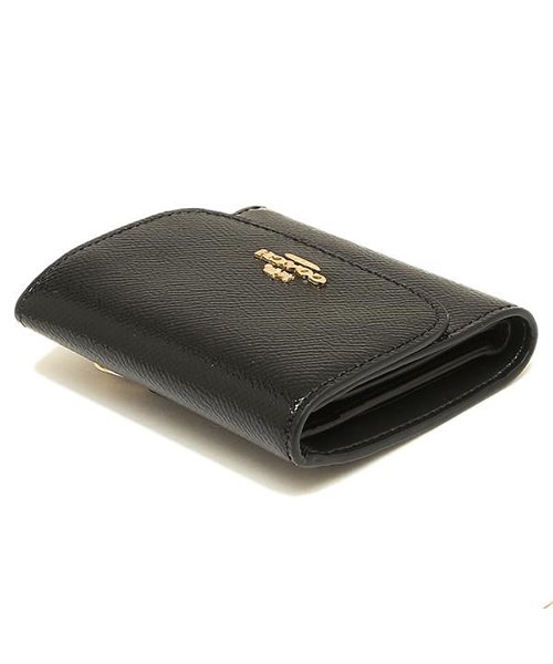 コーチ 財布 アウトレット Coach F Imblk スモール ウォレット レディース 二つ折り財布 三つ折り財布 無地 ブラック 黒 コーチ Coach Magaseek