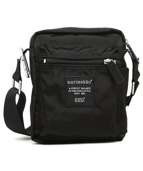 セール マリメッコ バッグ Marimekko 999 キャシュ キャリー Cash Carry ショルダーバッグ Black マリメッコ Marimekko Magaseek