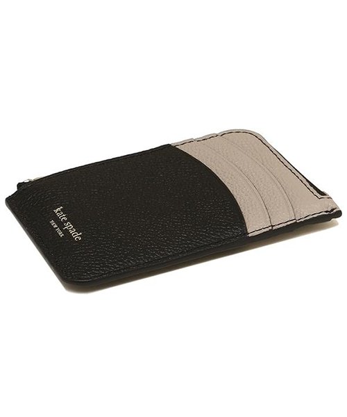 kate spade new york(ケイトスペードニューヨーク)/ KATE SPADE PWRU7159 106 MARGAUX ZIP CARD HOLDER カードケース・コインケース BLACK/WARM TAUPE/img06