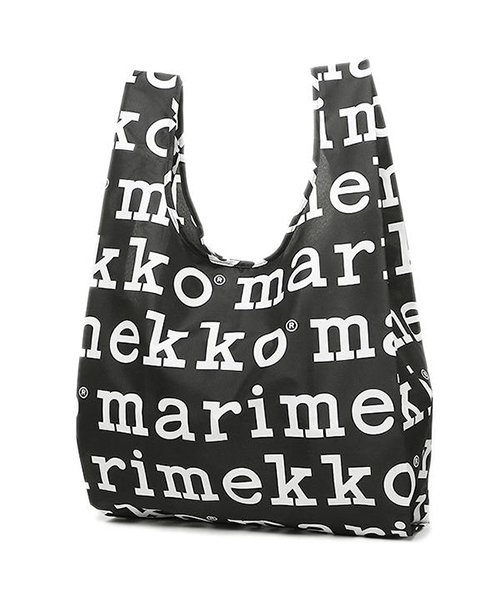 Marimekko(マリメッコ)/MARIMEKKO 41395 910 MARILOGO SMARTBAG スマートバッグ 折りたたみ トートバッグ BLACK/WHITE/img02