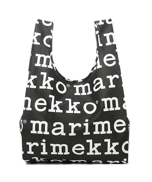 Marimekko(マリメッコ)/MARIMEKKO 41395 910 MARILOGO SMARTBAG スマートバッグ 折りたたみ トートバッグ BLACK/WHITE/img04