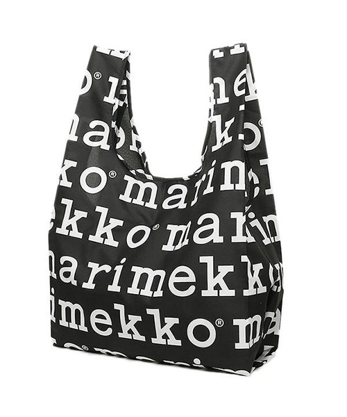 Marimekko(マリメッコ)/MARIMEKKO 41395 910 MARILOGO SMARTBAG スマートバッグ 折りたたみ トートバッグ BLACK/WHITE/img05