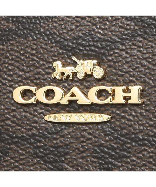 COACH(コーチ)/COACH F67027 IMAA8 ミニ サリー キャリーオール シグネチャー キャンバス レディース トートバッグ ブラウン/ブラック 茶色/img07