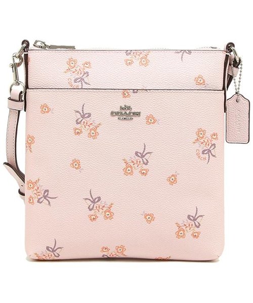 Coach F Svnix フローラル ボゥ メッセンジャー クロスボディ レディース ショルダーバッグ 花柄 アイスピンク コーチ Coach Magaseek