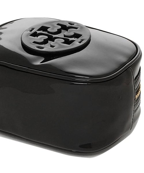 TORY BURCH(トリーバーチ)/ TORY BURCH 40926 001 STACKED PATENT SMALL COSMETIC CASE レディース 無地 BLACK 黒/img03