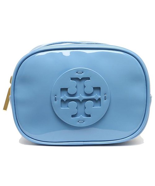 TORY BURCH(トリーバーチ)/TORY BURCH 40926 457 STACKED PATENT SMALL COSMETIC CASE レディース ポーチ 無地 ブルー 青/img04