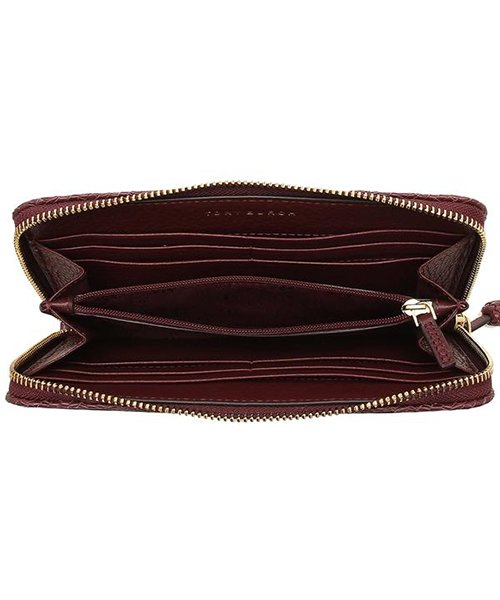 TORY BURCH(トリーバーチ)/TORY BURCH 52721 609 TAYLOR ZIP CONTINENTAL WALLET レディース 長財布 無地 IMPERIAL GARNET/img01