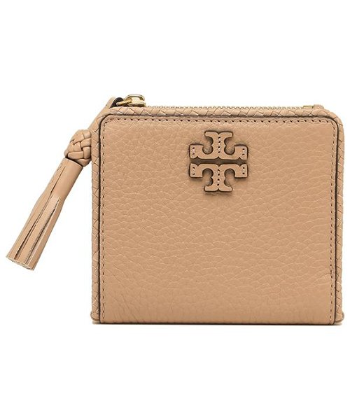 TORY BURCH(トリーバーチ)/TORY BURCH 52722 288 TAYLOR MINI WALLET レディース 二つ折り財布 無地 DEVON SAND/img04