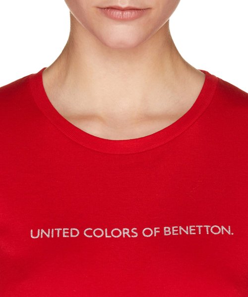BENETTON (women)(ベネトン（レディース）)/ロゴクルーネック半袖Tシャツ・カットソー/img34