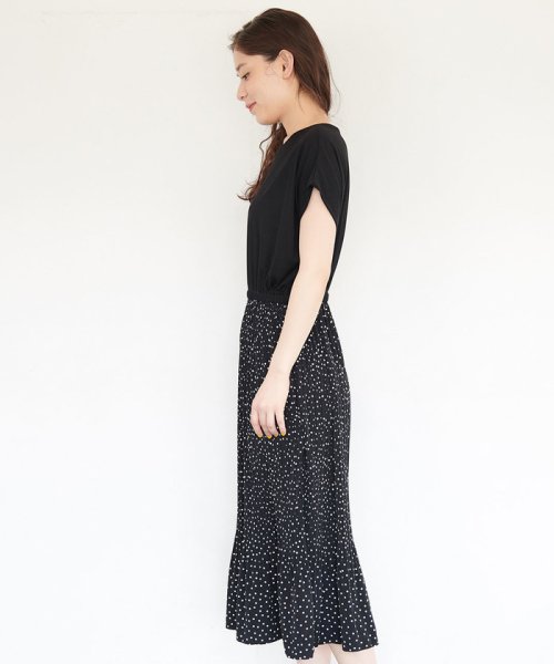 クーポン セール 49 Off ドットプリーツドッキングワンピース ロペピクニック Rope Picnic Magaseek