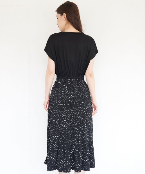 セール ドットプリーツドッキングワンピース ロペピクニック Rope Picnic Magaseek
