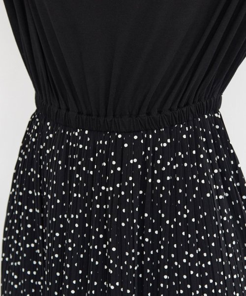 セール ドットプリーツドッキングワンピース ロペピクニック Rope Picnic Magaseek
