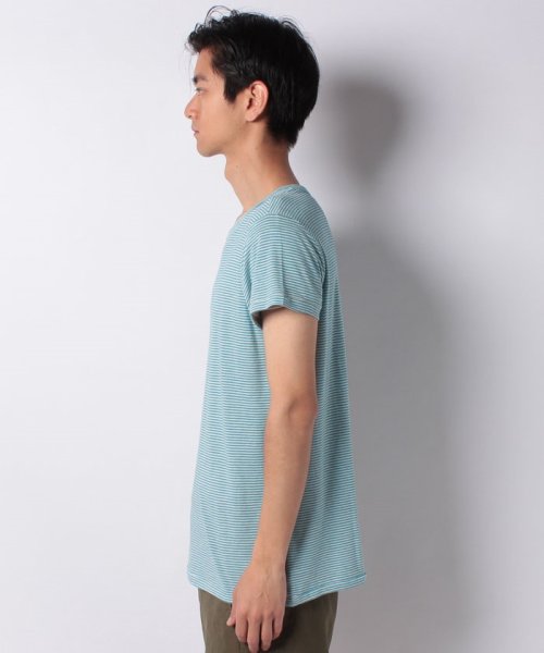 BENETTON (mens)(ベネトン（メンズ）)/リネン混ボーダー半袖Tシャツ・カットソー/img01