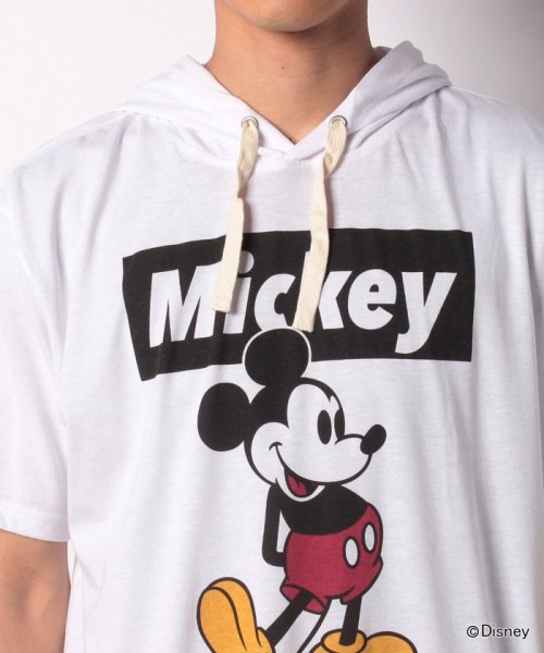 Disney 大きいサイズ メンズ ディズニー ミッキー マウス Tシャツ パーカー 半袖 Tパーカー ブランド 大きいサイズのマルカワ Marukawa Magaseek