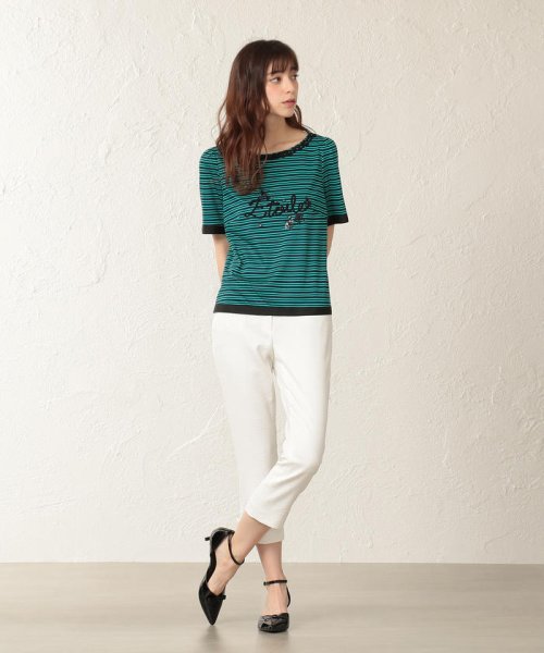 TO BE CHIC(トゥービーシック)/【WEB・店舗限定】【Tricolore】【ウォッシャブル】ギザリヨセル天竺ボーダーカットソー/img07