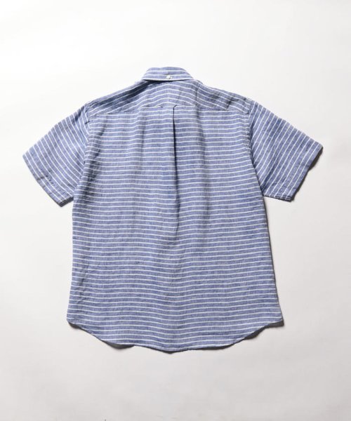 NOLLEY’S goodman(ノーリーズグッドマン)/クジラ刺繍リネン半袖ボタンダウンシャツ/img01