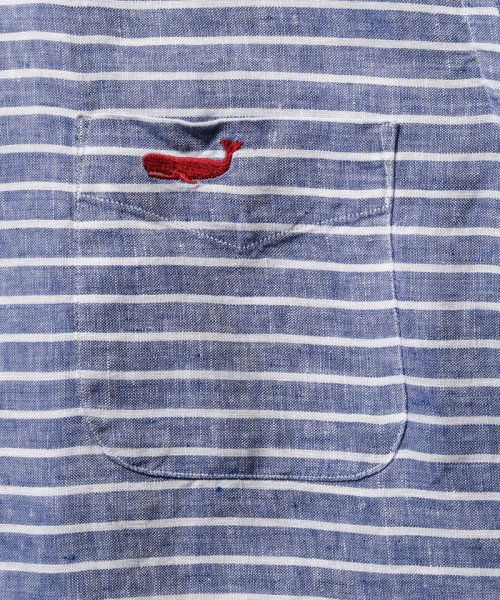 NOLLEY’S goodman(ノーリーズグッドマン)/クジラ刺繍リネン半袖ボタンダウンシャツ/img06