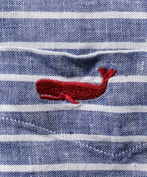 NOLLEY’S goodman(ノーリーズグッドマン)/クジラ刺繍リネン半袖ボタンダウンシャツ/img08