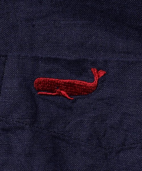 NOLLEY’S goodman(ノーリーズグッドマン)/クジラ刺繍リネン半袖ボタンダウンシャツ/img12