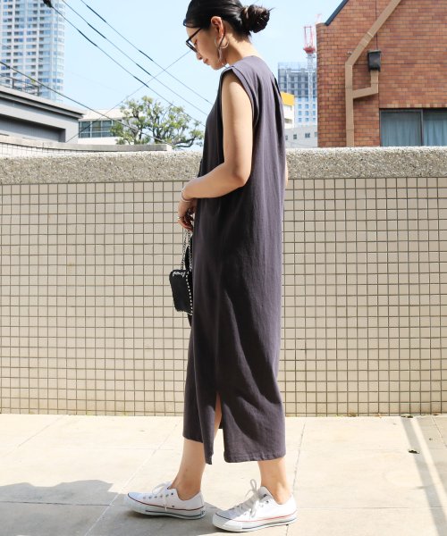 タイヤ 無視 鰐 ノースリーブ ワンピース T シャツ Iafflocal1596 Org