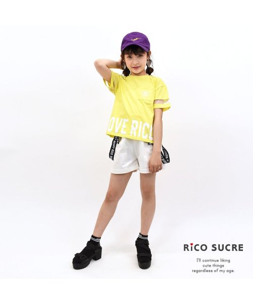 RiCO SUCRE(リコ シュクレ)/袖メッシュTシャツ/img11