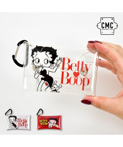 Betty Boop ベティ ブープ ベティちゃん クリア マルチケース Sサイズ キーケース コインケース Icカードケース ランナー Runner Magaseek