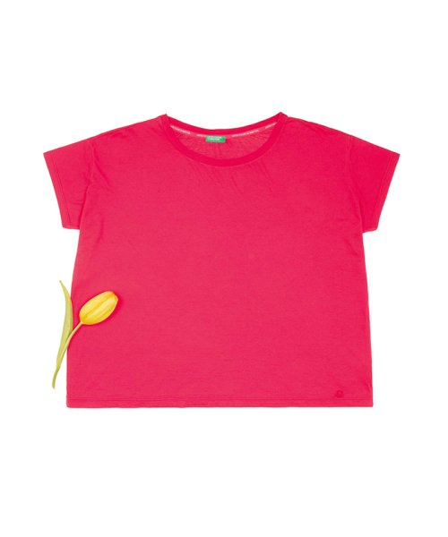 BENETTON (women)(ベネトン（レディース）)/コットンラウンドネック半袖Tシャツ・カットソー/img32