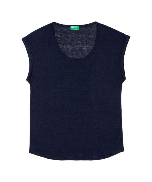 BENETTON (women)(ベネトン（レディース）)/リネンラウンドネックフレンチスリーブ半袖Tシャツ・カットソー/img15