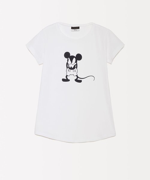 セール Disney ディズニー コラボ レトロミッキー ミニーマウス半袖tシャツ シスレー レディス Sisley Magaseek