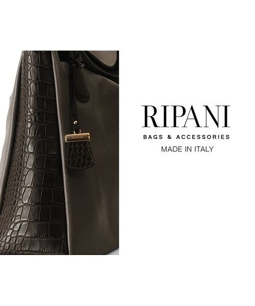 RIPANI(リパーニ)/[RIPANI] ハンドバッグ 牛革 クロコ型押し レザーバッグ 手提げバッグ イタリア製ハンドバック/img04
