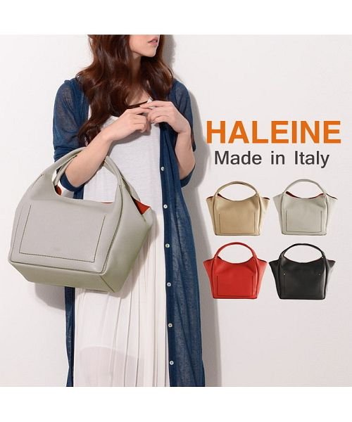 HALEINE(アレンヌ)/[HALEINE] イタリア製 牛革トートバッグポーチ付/img01