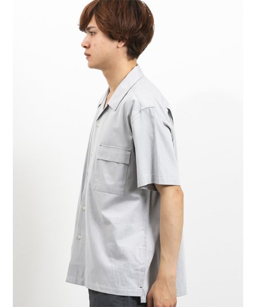 semanticdesign(セマンティックデザイン)/ポケット付きオープンカラー半袖シャツ/img01