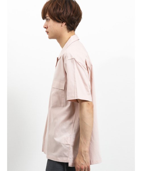 semanticdesign(セマンティックデザイン)/ポケット付きオープンカラー半袖シャツ/img03