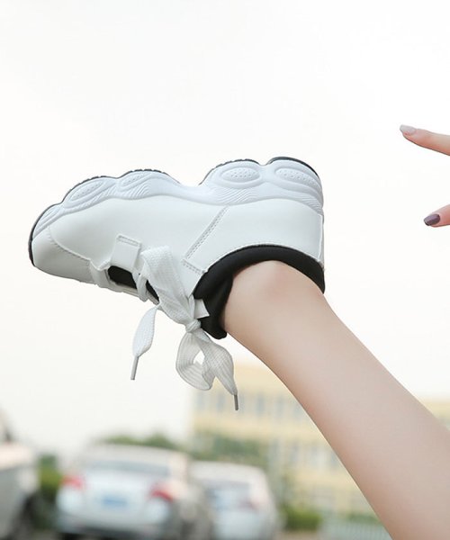 セール スニーカー レディースシューズ 厚底 靴 韓国 春夏 秋冬 ローカット レースアップ 美脚 ミニミニストア Miniministore Magaseek
