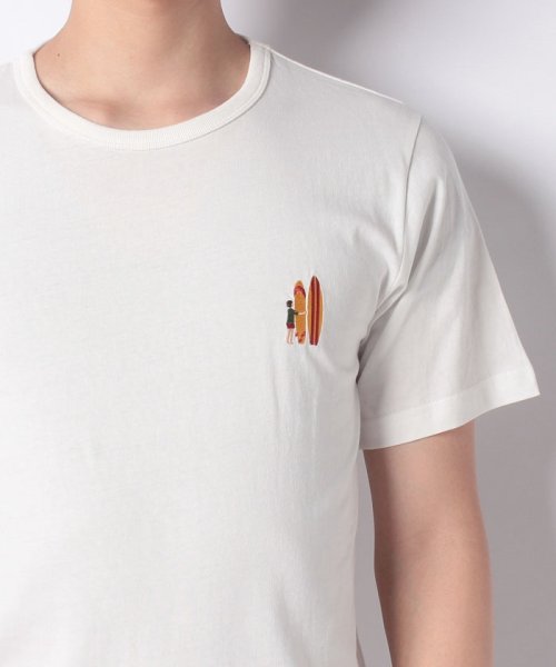 INCREWSIVE(インクルーシブ)/【INCREWSIVE】6.5オンス コットン ワンポイント刺繍Tシャツ/img03