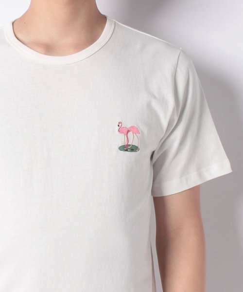 INCREWSIVE(インクルーシブ)/【INCREWSIVE】6.5オンス コットン ワンポイント刺繍Tシャツ/img03