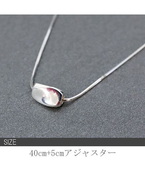 ninon(ニノン)/【silver925】2種展開シンプルチャームショートネックレス/img04